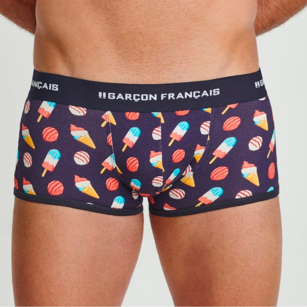 Garçon français French men, underwear ice cream glaces briefs trunk